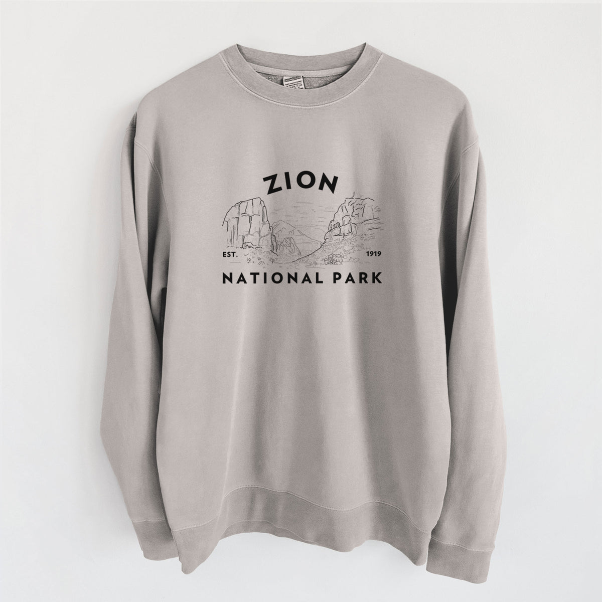 Zion National Park - Unisex Pigment Dyed Crew Sweatshirt