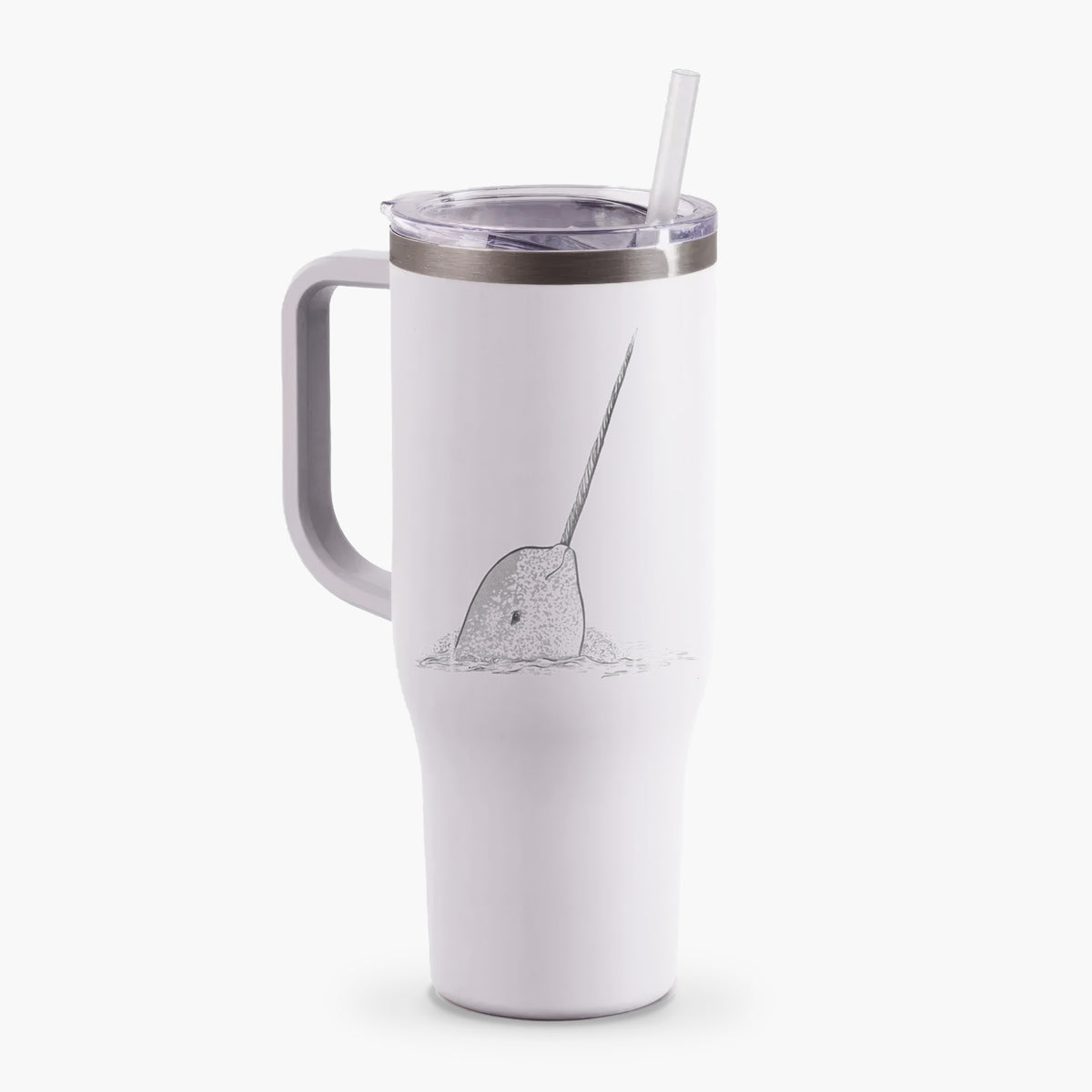 Narwhal - Monodon monoceros - 40oz Tumbler with Handle