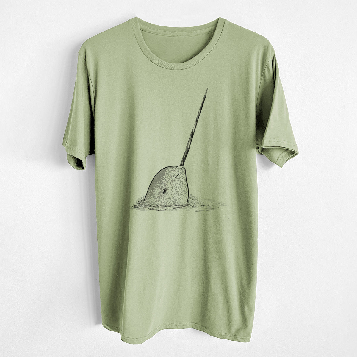 CLOSEOUT - Narwhal - Monodon monoceros - Unisex Crewneck - Made in USA - 100% Organic Cotton