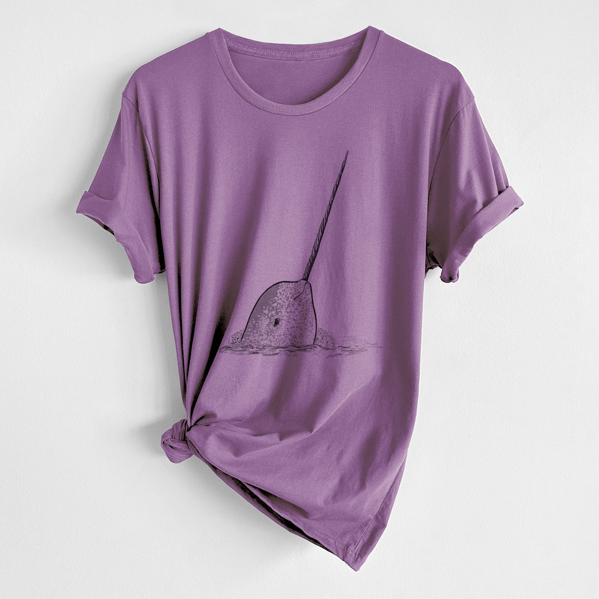 CLOSEOUT - Narwhal - Monodon monoceros - Unisex Crewneck - Made in USA - 100% Organic Cotton