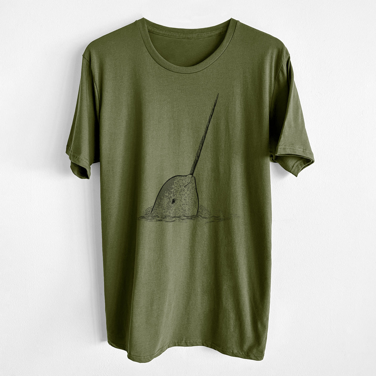 CLOSEOUT - Narwhal - Monodon monoceros - Unisex Crewneck - Made in USA - 100% Organic Cotton