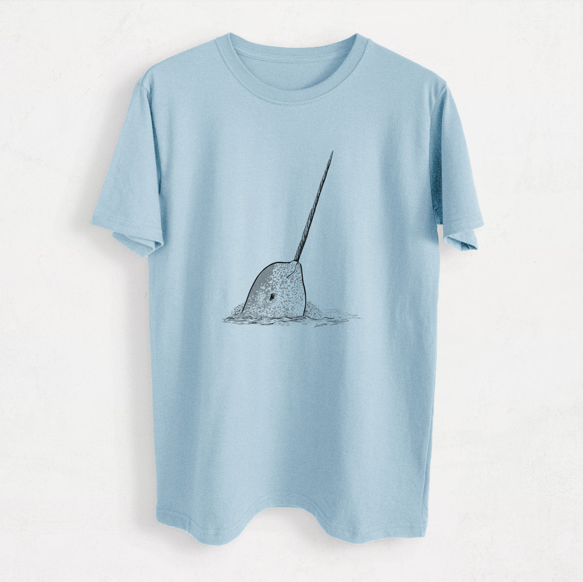 Narwhal - Monodon monoceros - Heavyweight Men&#39;s 100% Organic Cotton Tee