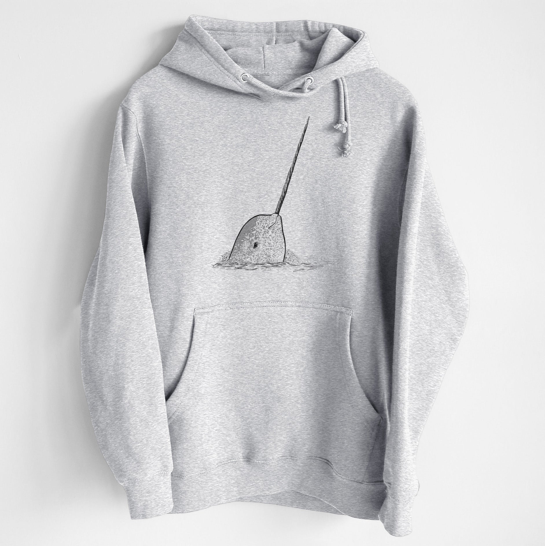 Narwhal - Monodon monoceros - Heavyweight Fleece Hoodie