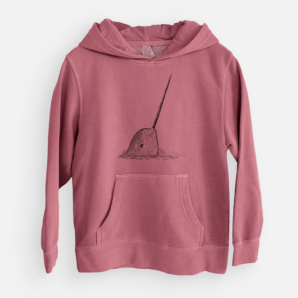 Narwhal - Monodon monoceros - Youth Pigment Dyed Hoodie
