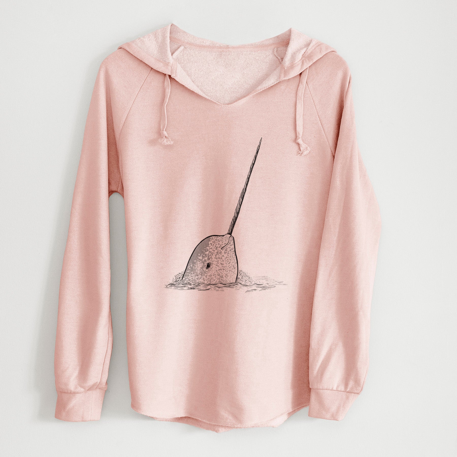 Narwhal - Monodon monoceros - Cali Wave Hooded Sweatshirt