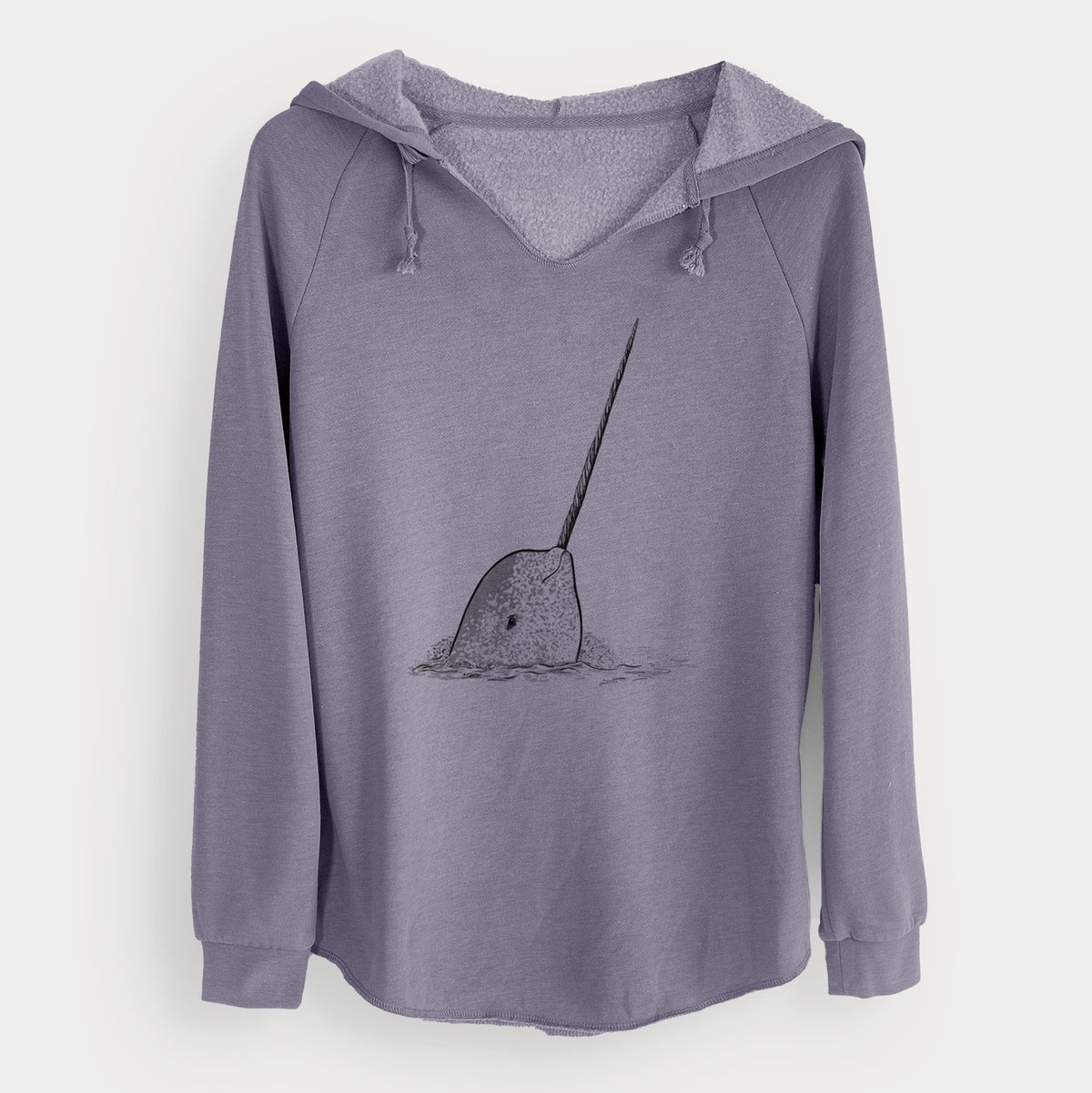 Narwhal - Monodon monoceros - Cali Wave Hooded Sweatshirt