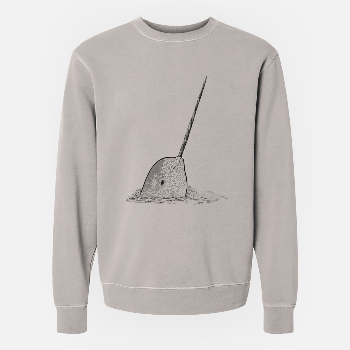 Narwhal - Monodon monoceros - Unisex Pigment Dyed Crew Sweatshirt