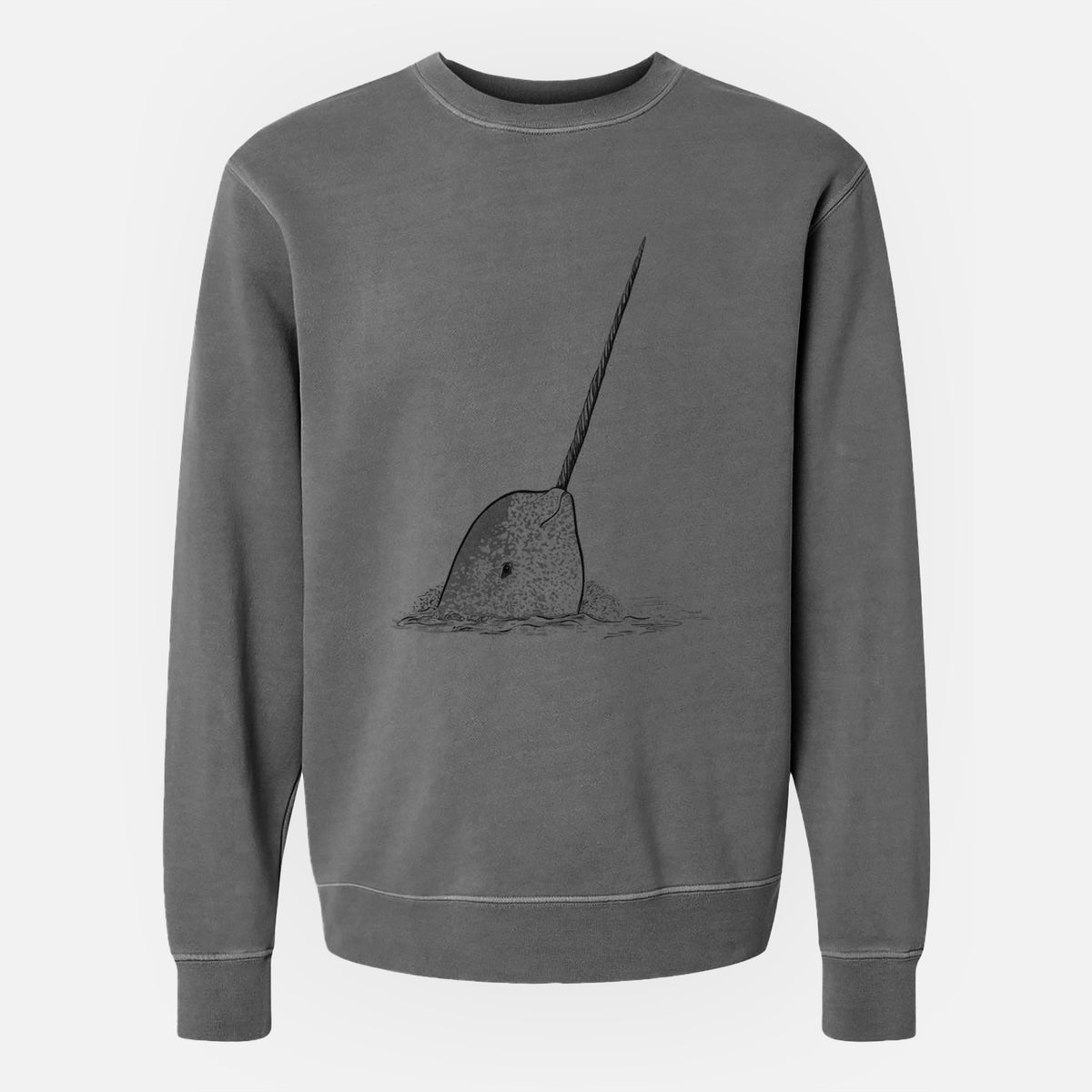 Narwhal - Monodon monoceros - Unisex Pigment Dyed Crew Sweatshirt