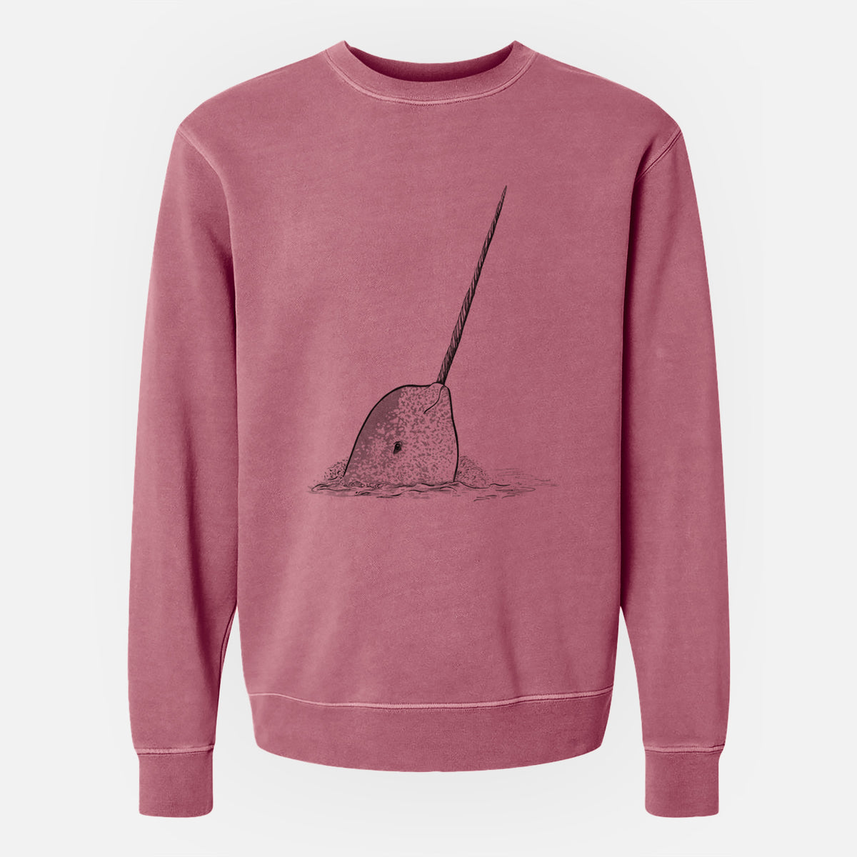 Narwhal - Monodon monoceros - Unisex Pigment Dyed Crew Sweatshirt