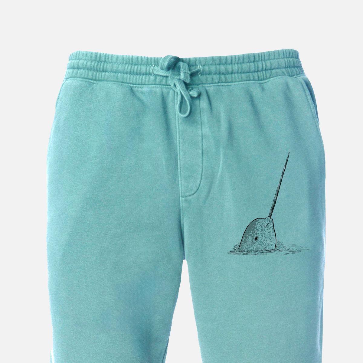 Narwhal - Monodon monoceros - Unisex Pigment Dyed Sweatpants