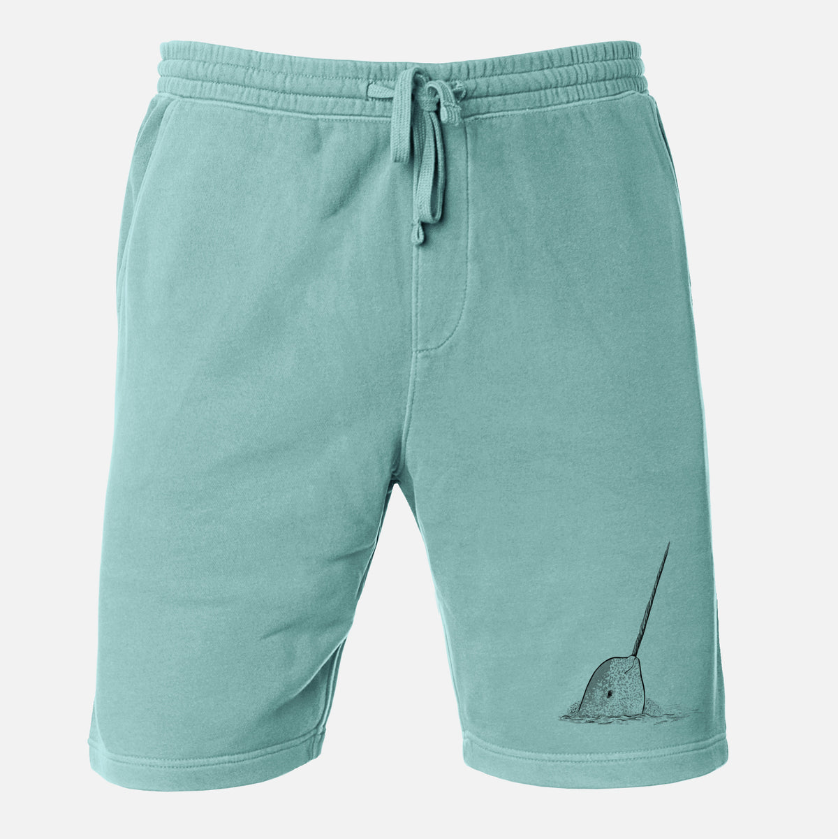 Narwhal - Monodon monoceros - Unisex Pigment Dyed Shorts