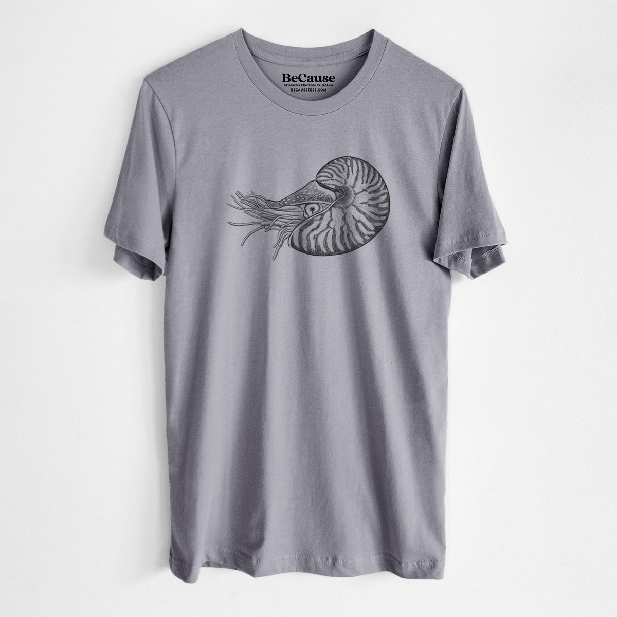 Palau Nautilus - Nautilus belauensis - Lightweight 100% Cotton Unisex Crewneck