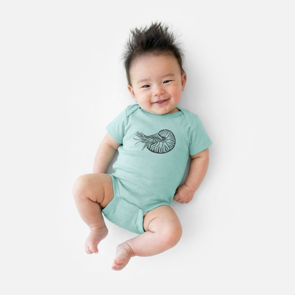 Palau Nautilus - Nautilus belauensis - Baby Fine Jersey Bodysuit