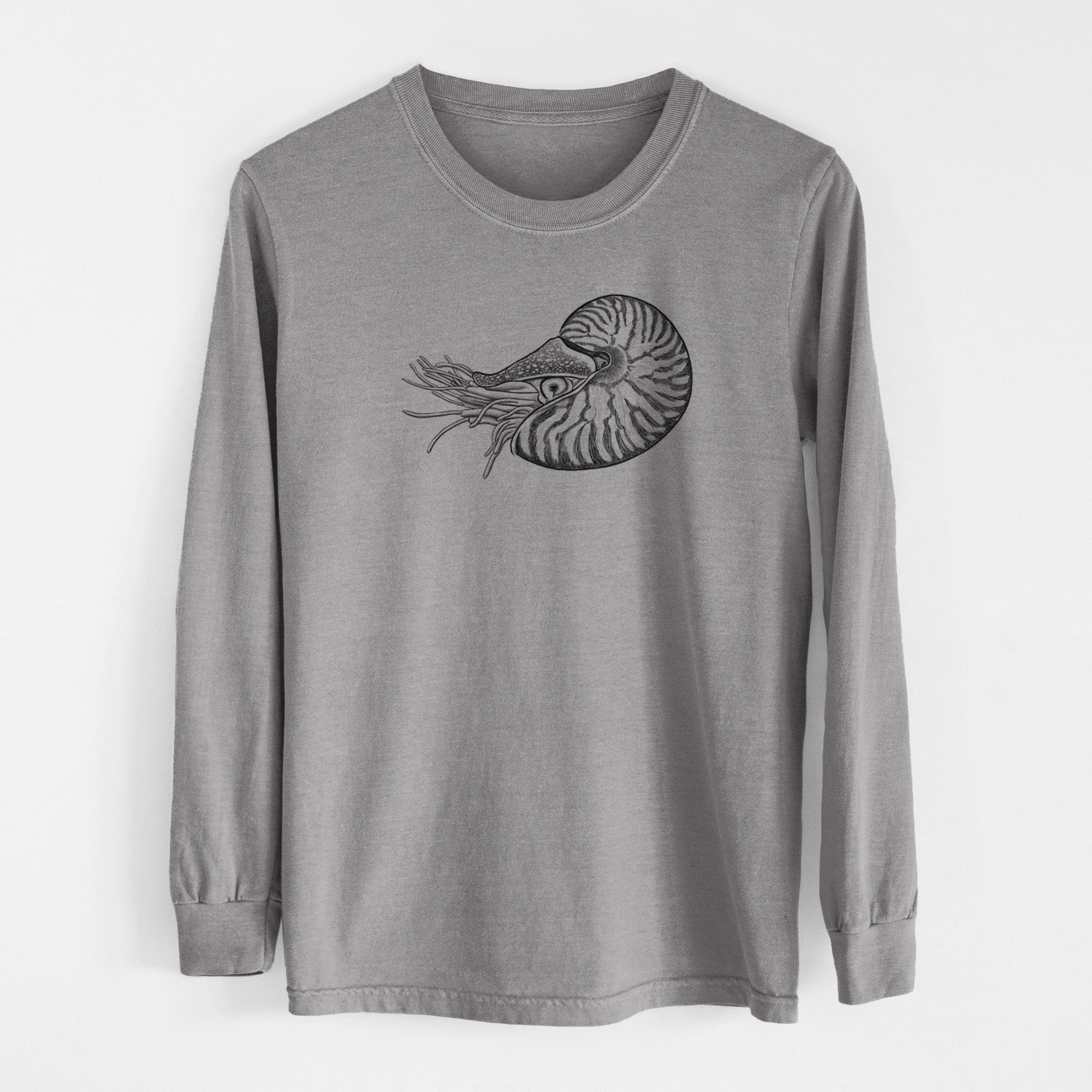 Palau Nautilus - Nautilus belauensis - Unisex Comfort Colors 100% Cotton Long Sleeve