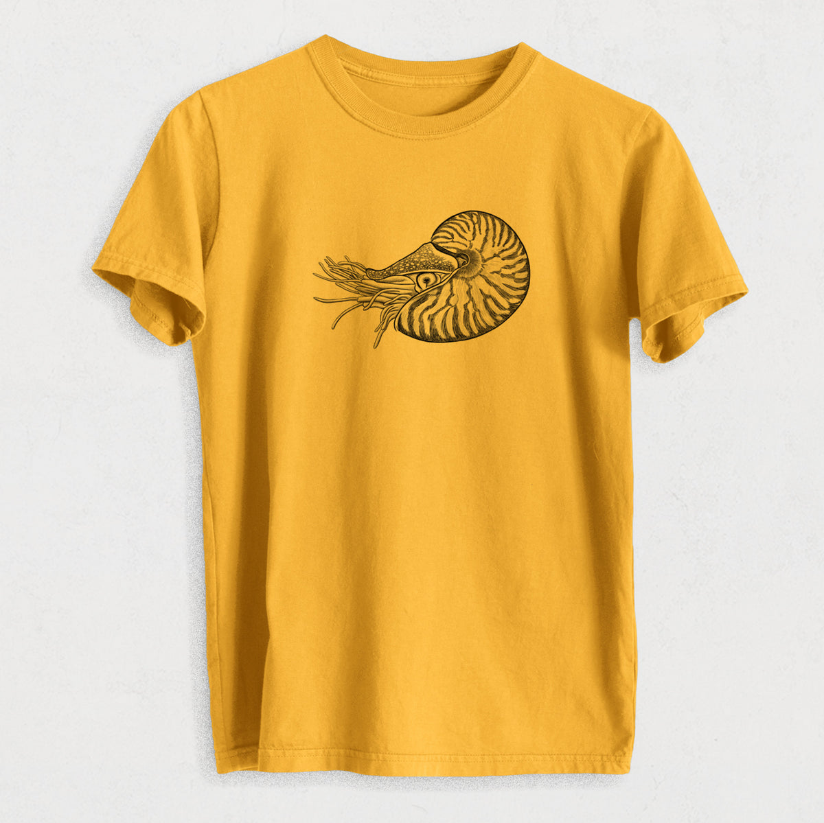 Palau Nautilus - Nautilus belauensis - Heavyweight Men&#39;s 100% Organic Cotton Tee
