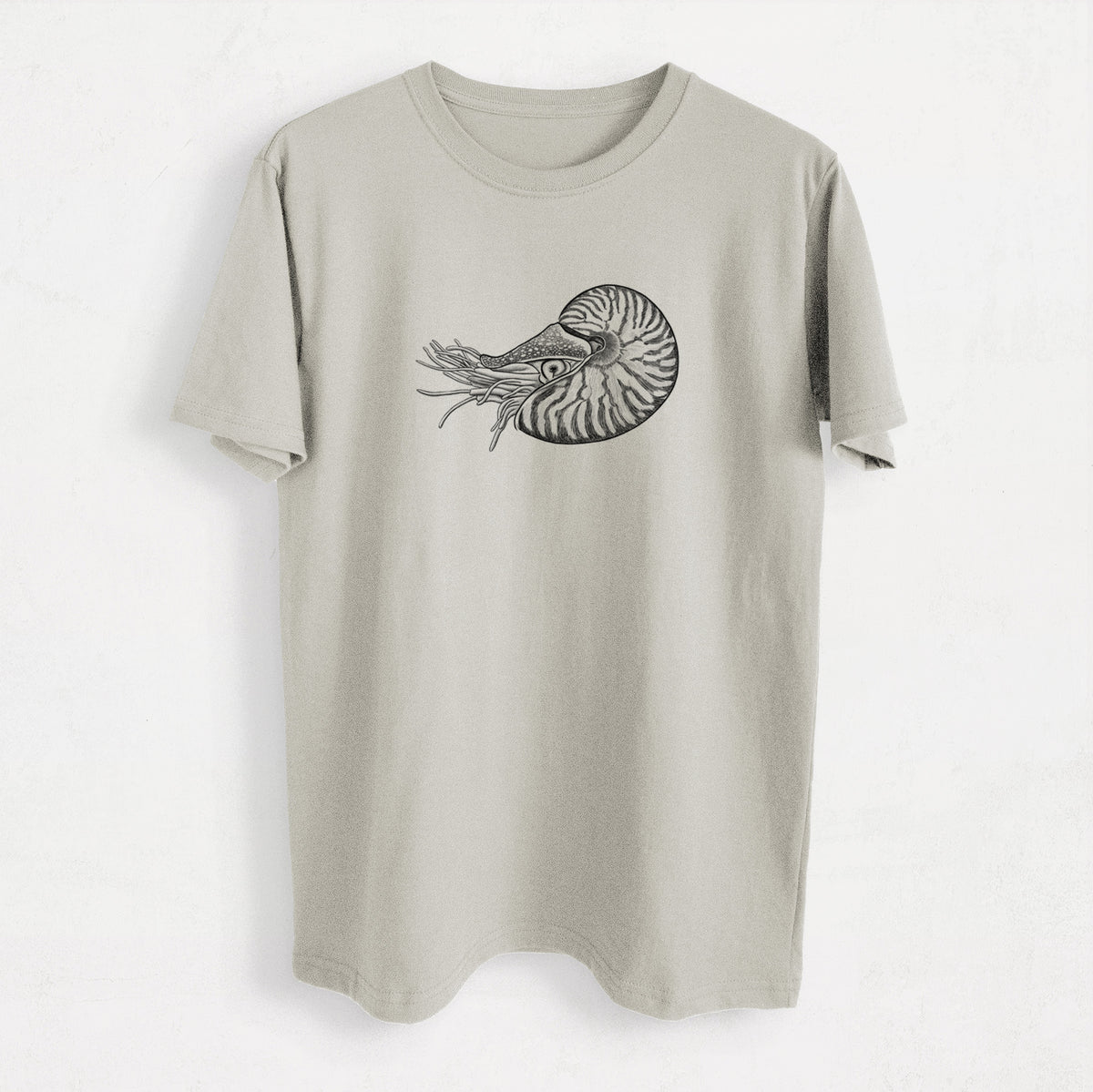 Palau Nautilus - Nautilus belauensis - Heavyweight Men&#39;s 100% Organic Cotton Tee