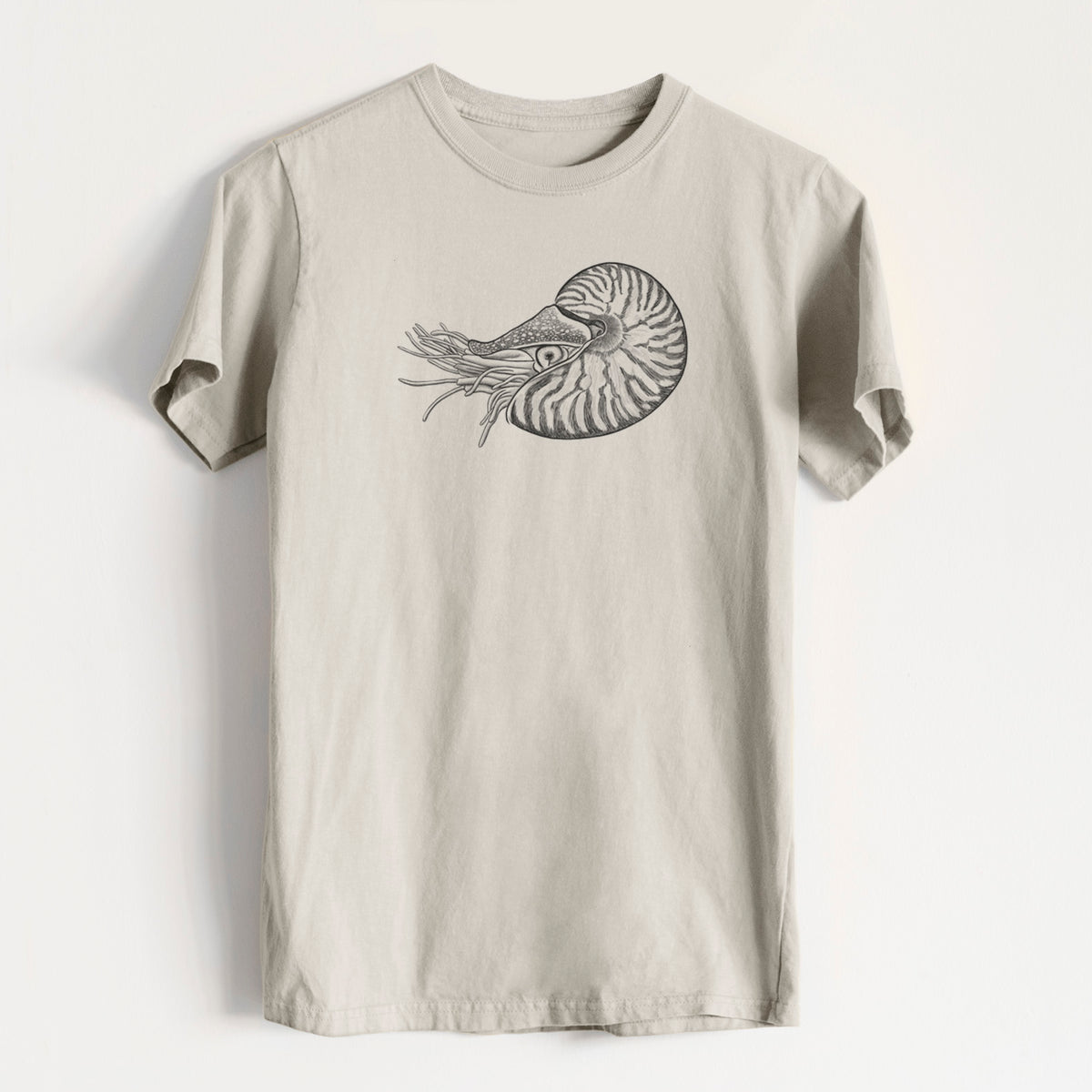 Palau Nautilus - Nautilus belauensis - Heavyweight Men&#39;s 100% Organic Cotton Tee