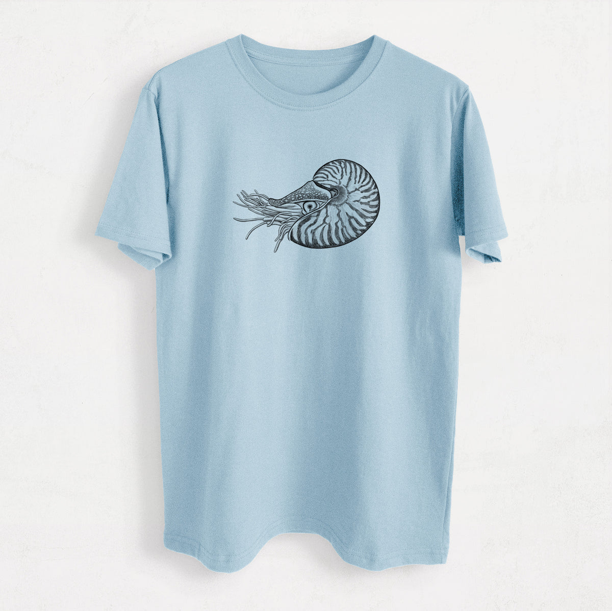 Palau Nautilus - Nautilus belauensis - Heavyweight Men&#39;s 100% Organic Cotton Tee