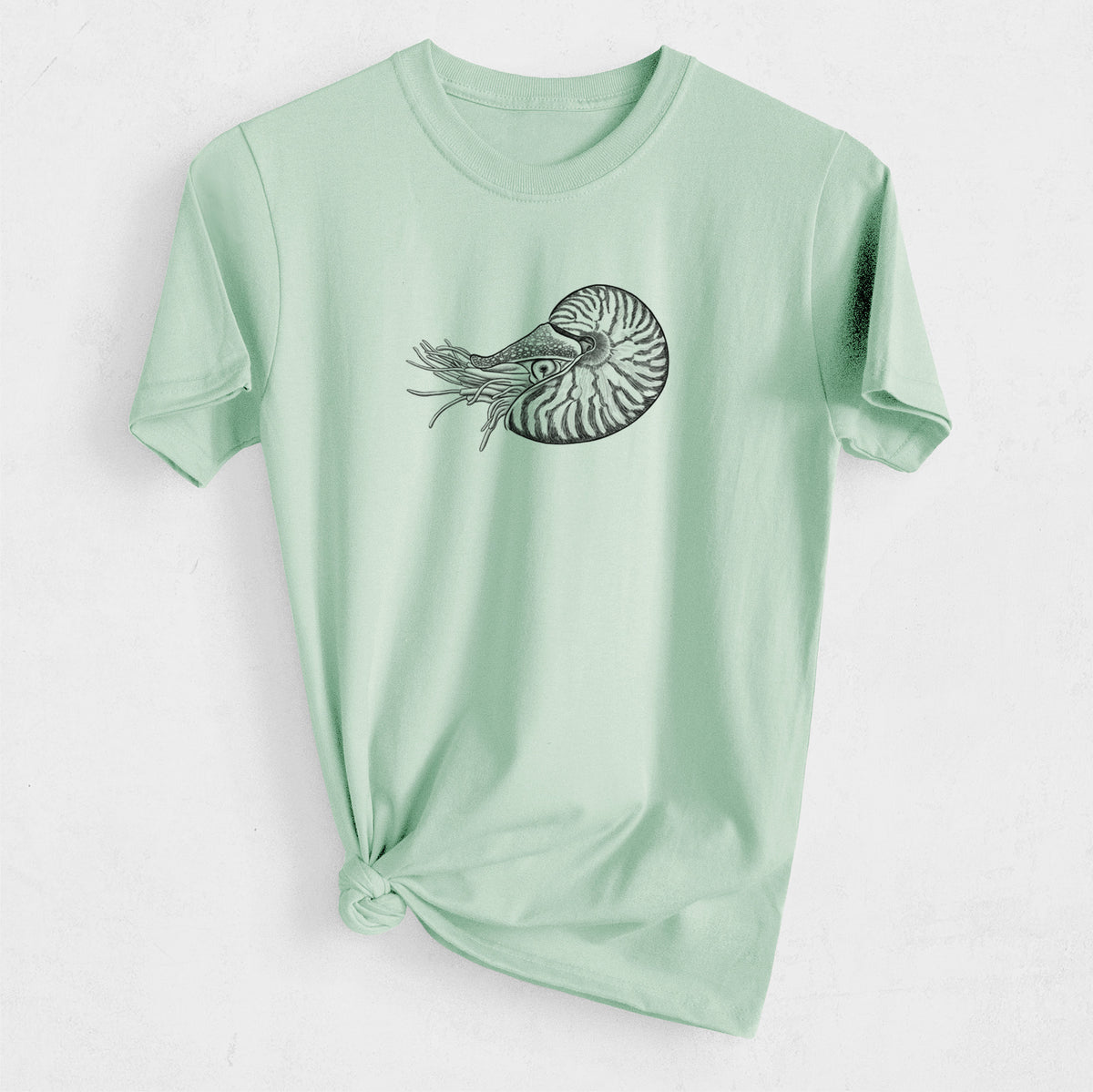 Palau Nautilus - Nautilus belauensis - Heavyweight Men&#39;s 100% Organic Cotton Tee