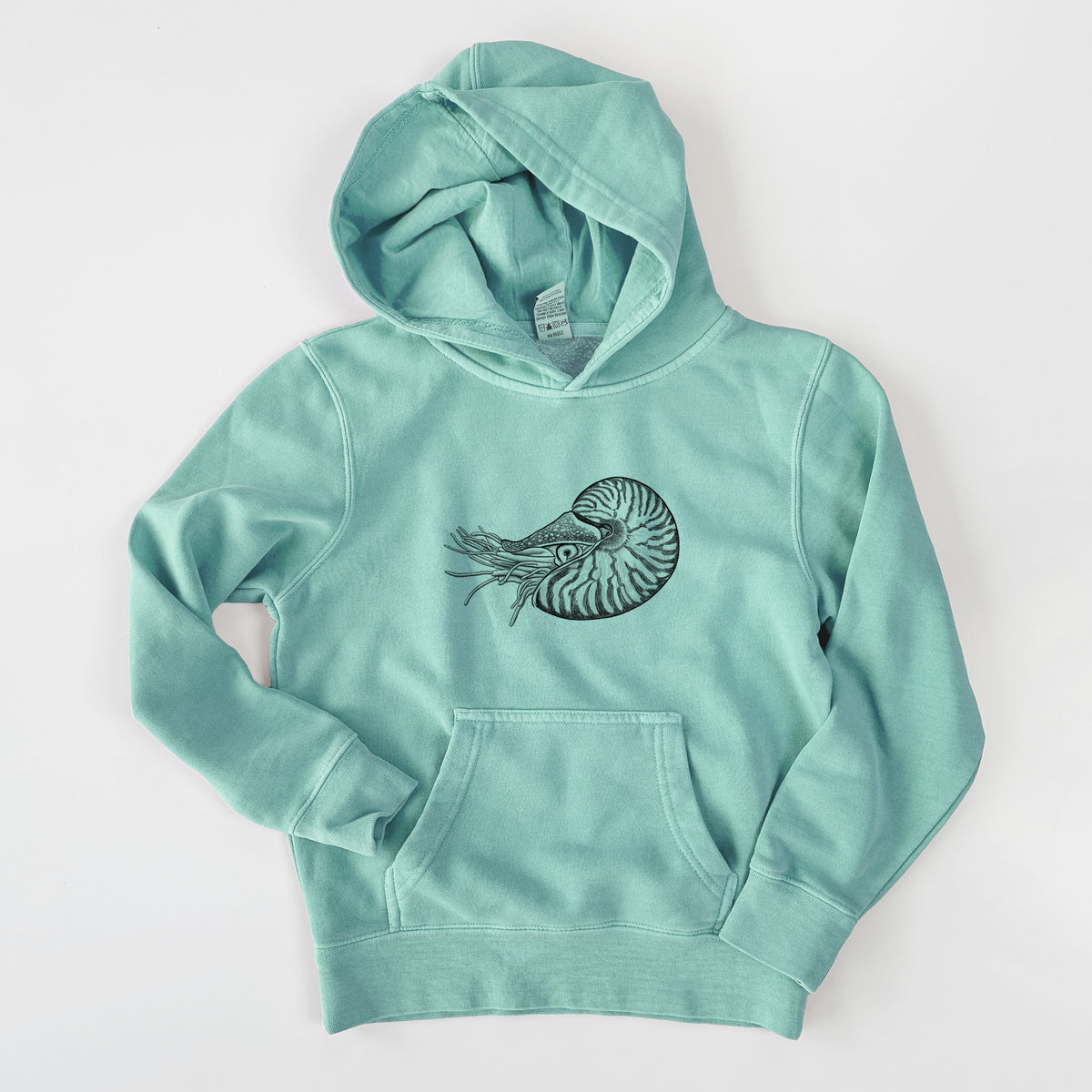 Palau Nautilus - Nautilus belauensis - Youth Pigment Dyed Hoodie