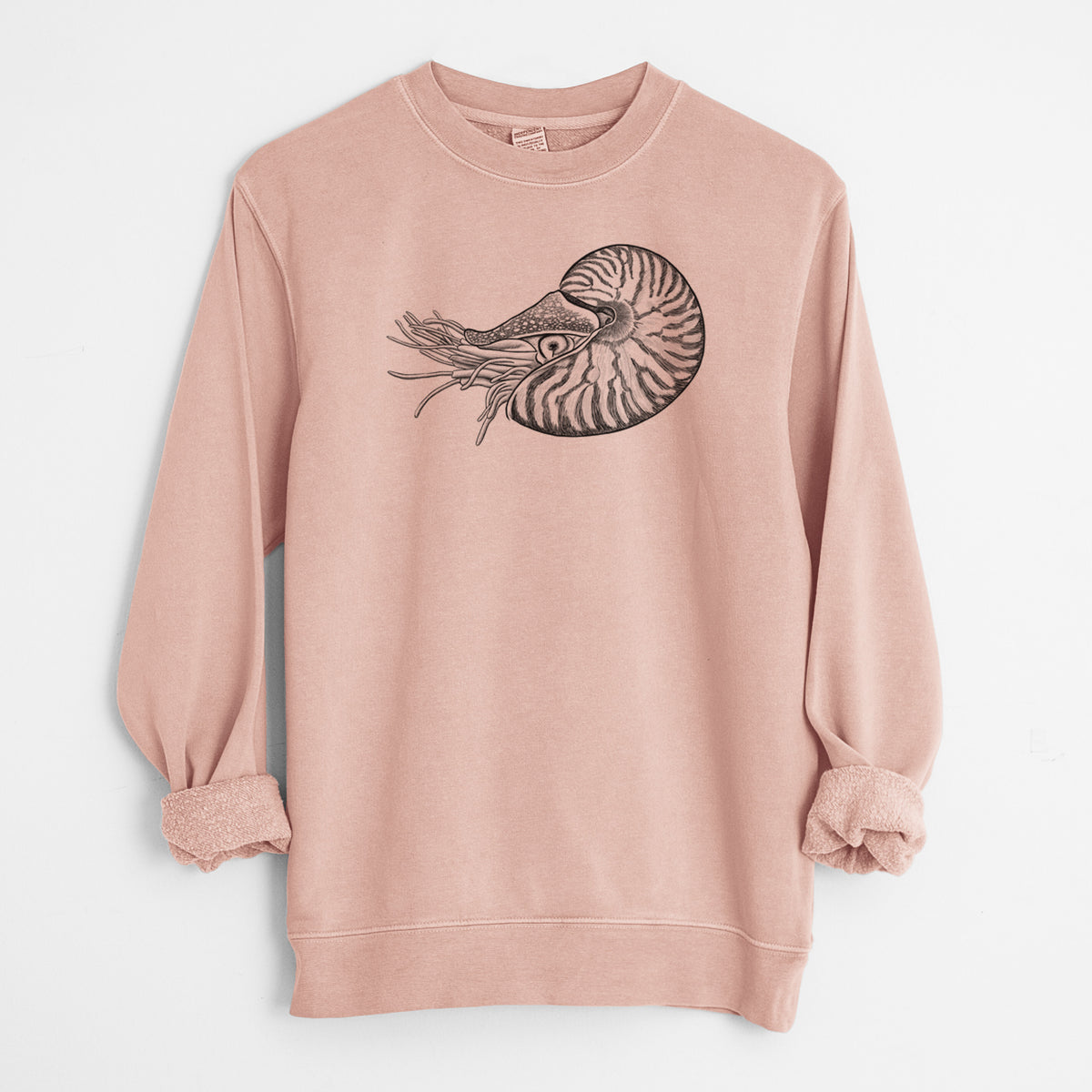 Palau Nautilus - Nautilus belauensis - Unisex Pigment Dyed Crew Sweatshirt