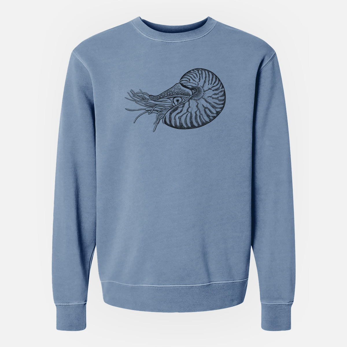 Palau Nautilus - Nautilus belauensis - Unisex Pigment Dyed Crew Sweatshirt