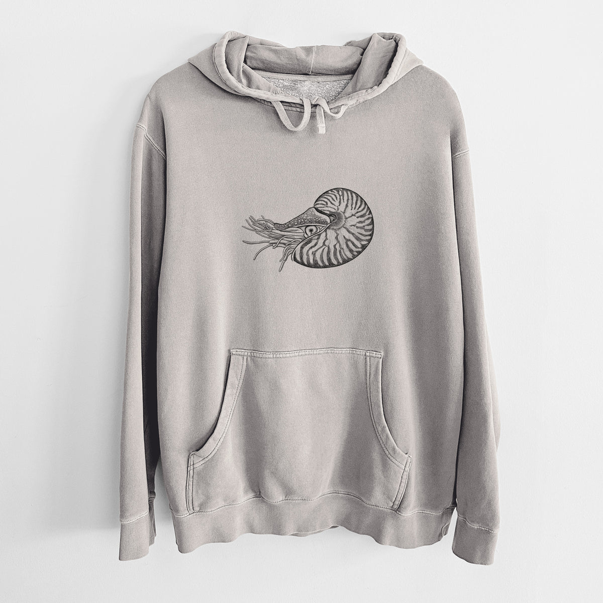 Palau Nautilus - Nautilus belauensis - Unisex Pigment Dyed Hoodie