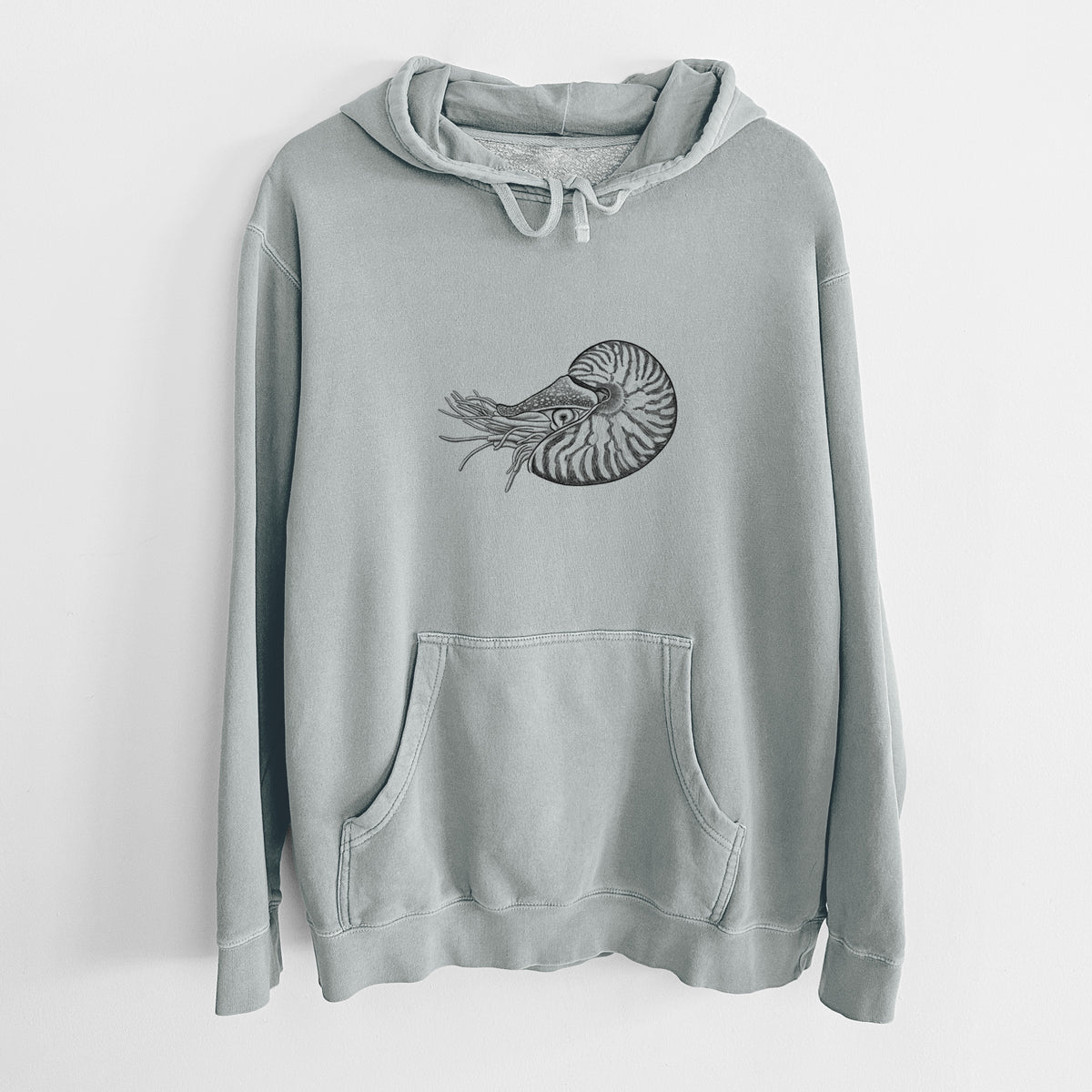 Palau Nautilus - Nautilus belauensis - Unisex Pigment Dyed Hoodie