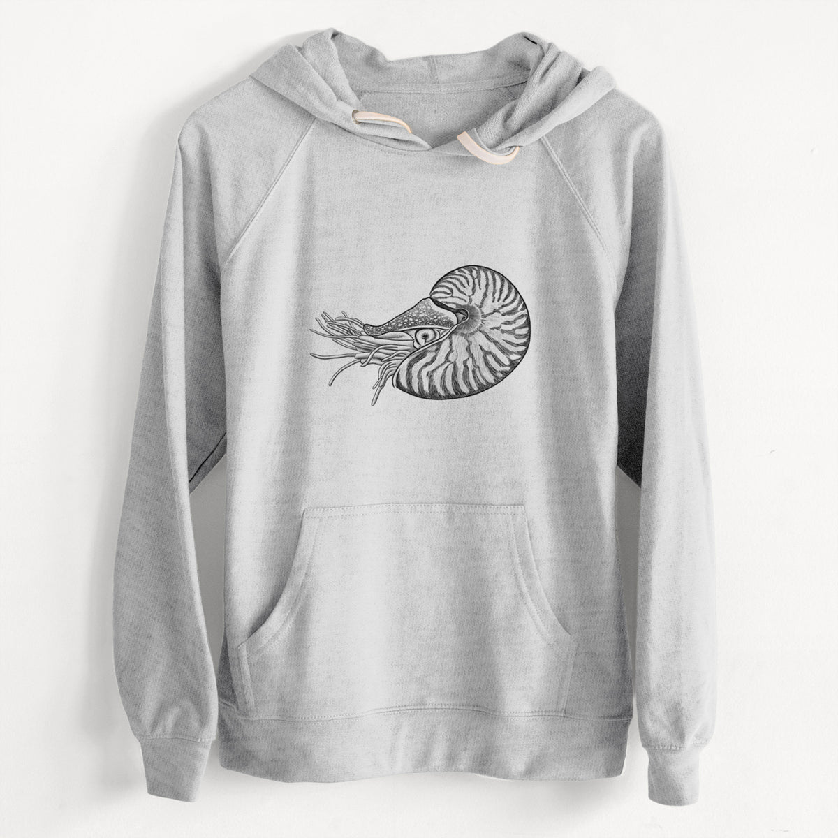 CLEARANCE - Palau Nautilus - Nautilus belauensis  - Unisex Slim Fit Loopback Terry Hoodie