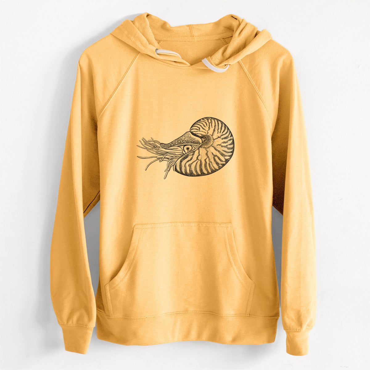 CLEARANCE - Palau Nautilus - Nautilus belauensis  - Unisex Slim Fit Loopback Terry Hoodie