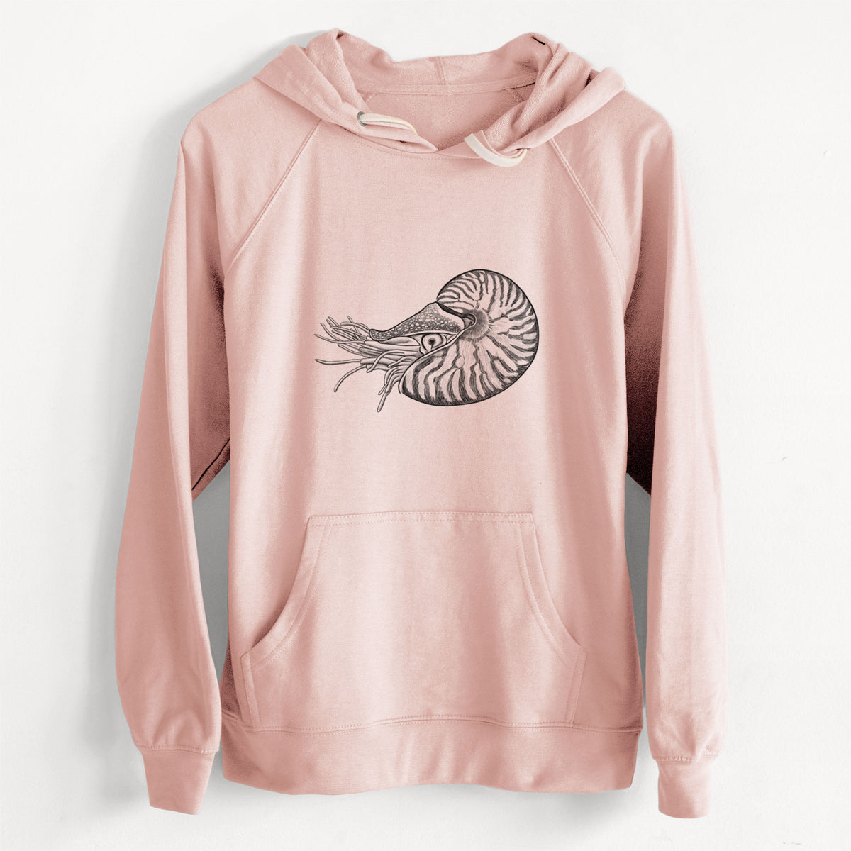 CLEARANCE - Palau Nautilus - Nautilus belauensis  - Unisex Slim Fit Loopback Terry Hoodie