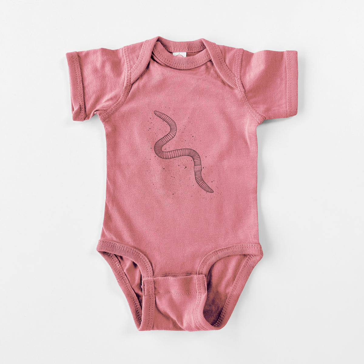 Common Earthworm - Nightcrawler - Lumbricus terrestris - Baby Fine Jersey Bodysuit