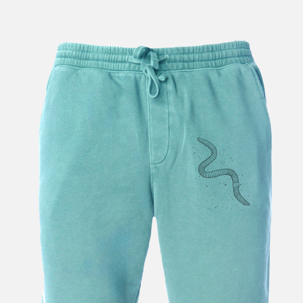 Common Earthworm - Nightcrawler - Lumbricus terrestris - Unisex Pigment Dyed Sweatpants