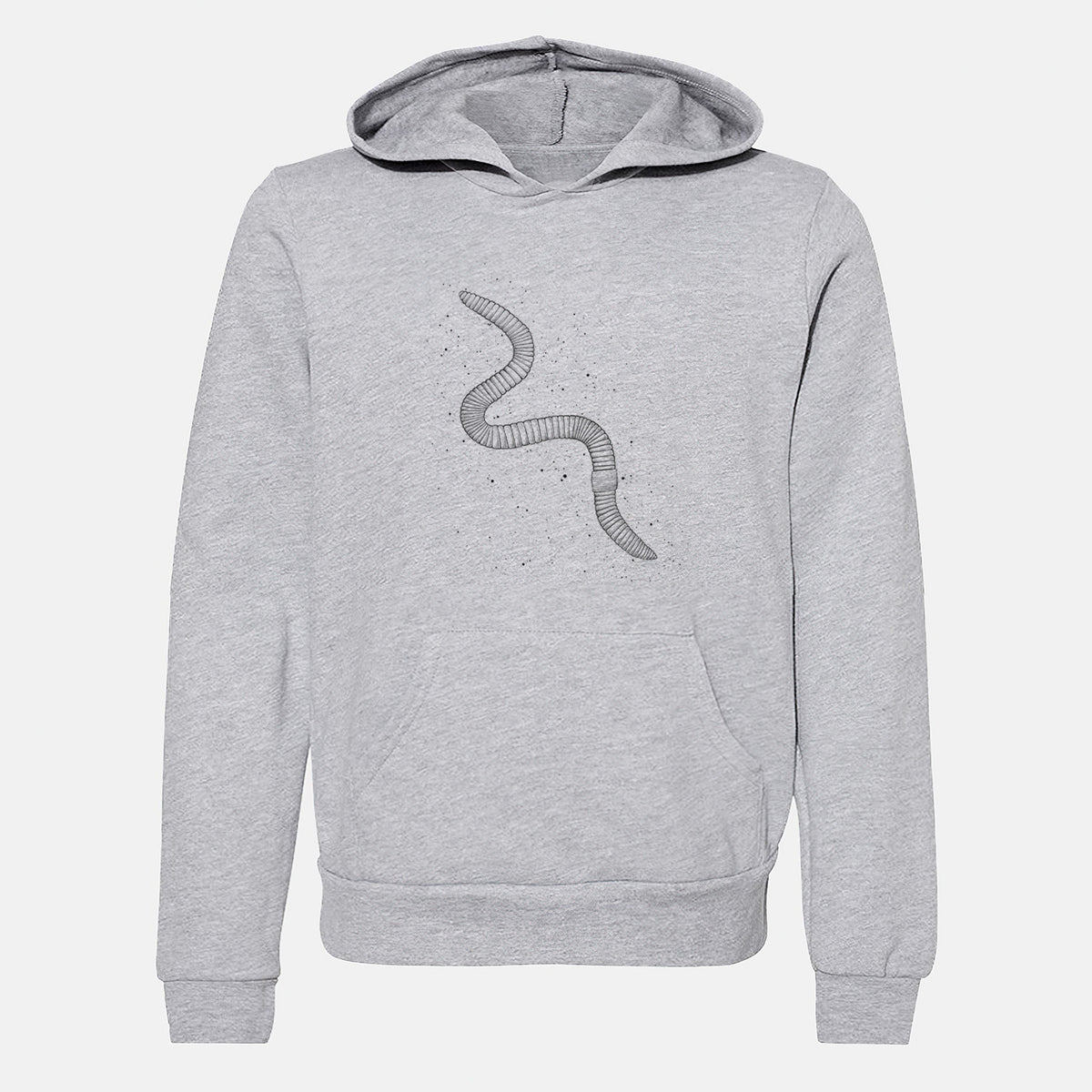 Common Earthworm - Nightcrawler - Lumbricus terrestris - Youth Hoodie Sweatshirt
