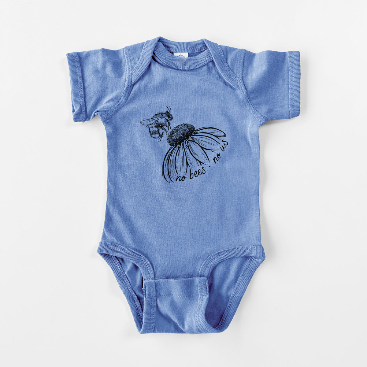 No Bees No Us - Baby Fine Jersey Bodysuit