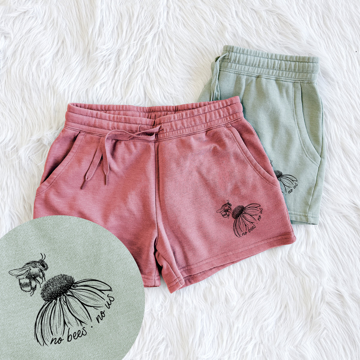 No Bees No Us - Women&#39;s Cali Wave Shorts