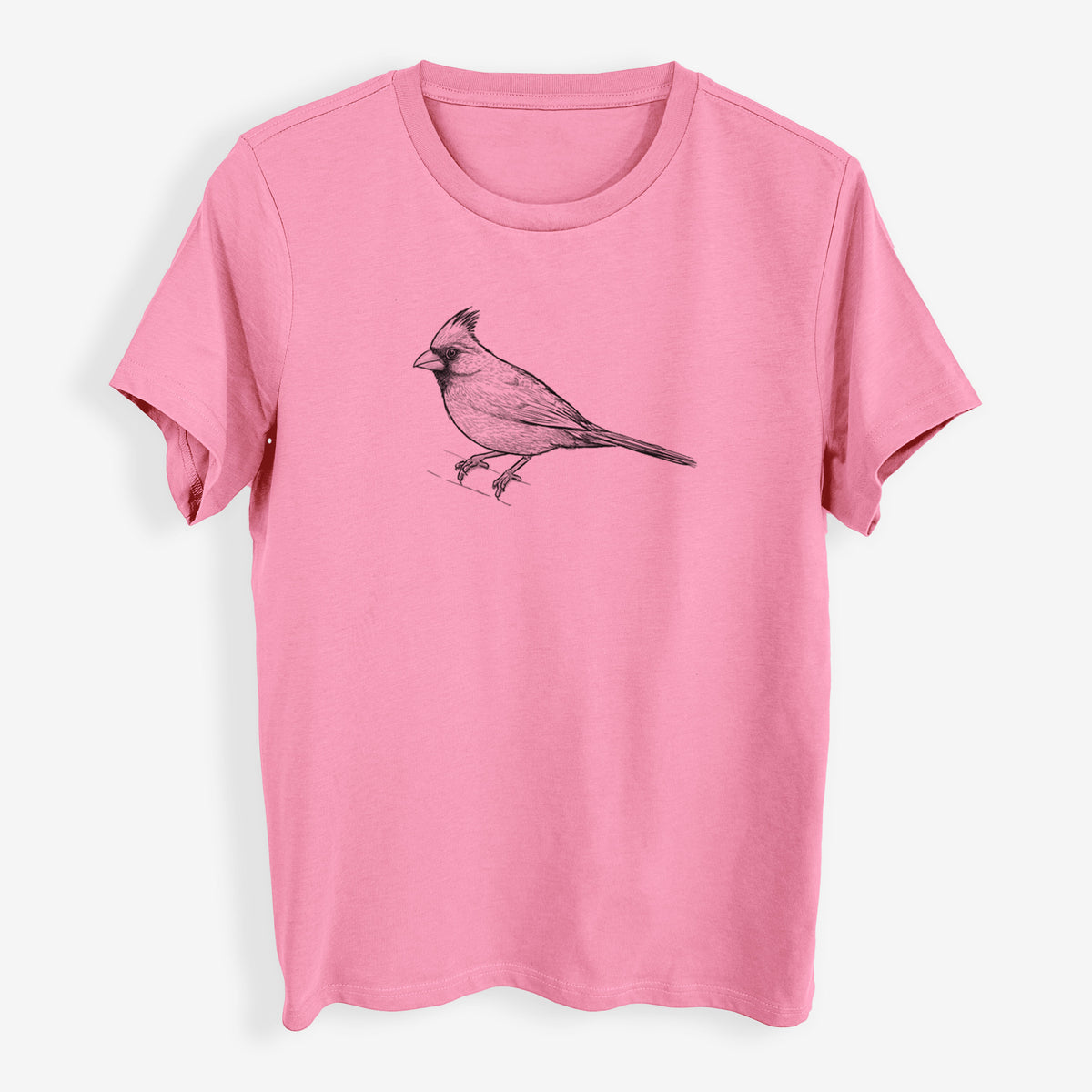 Northern Cardinal - Cardinalis cardinalis - Womens Everyday Maple Tee