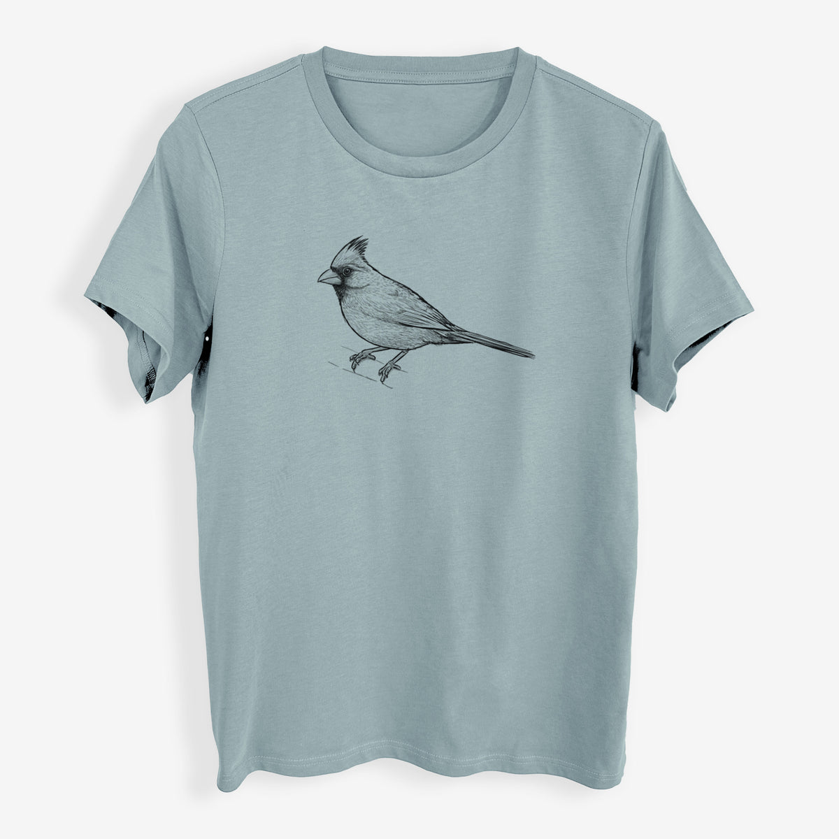 Northern Cardinal - Cardinalis cardinalis - Womens Everyday Maple Tee