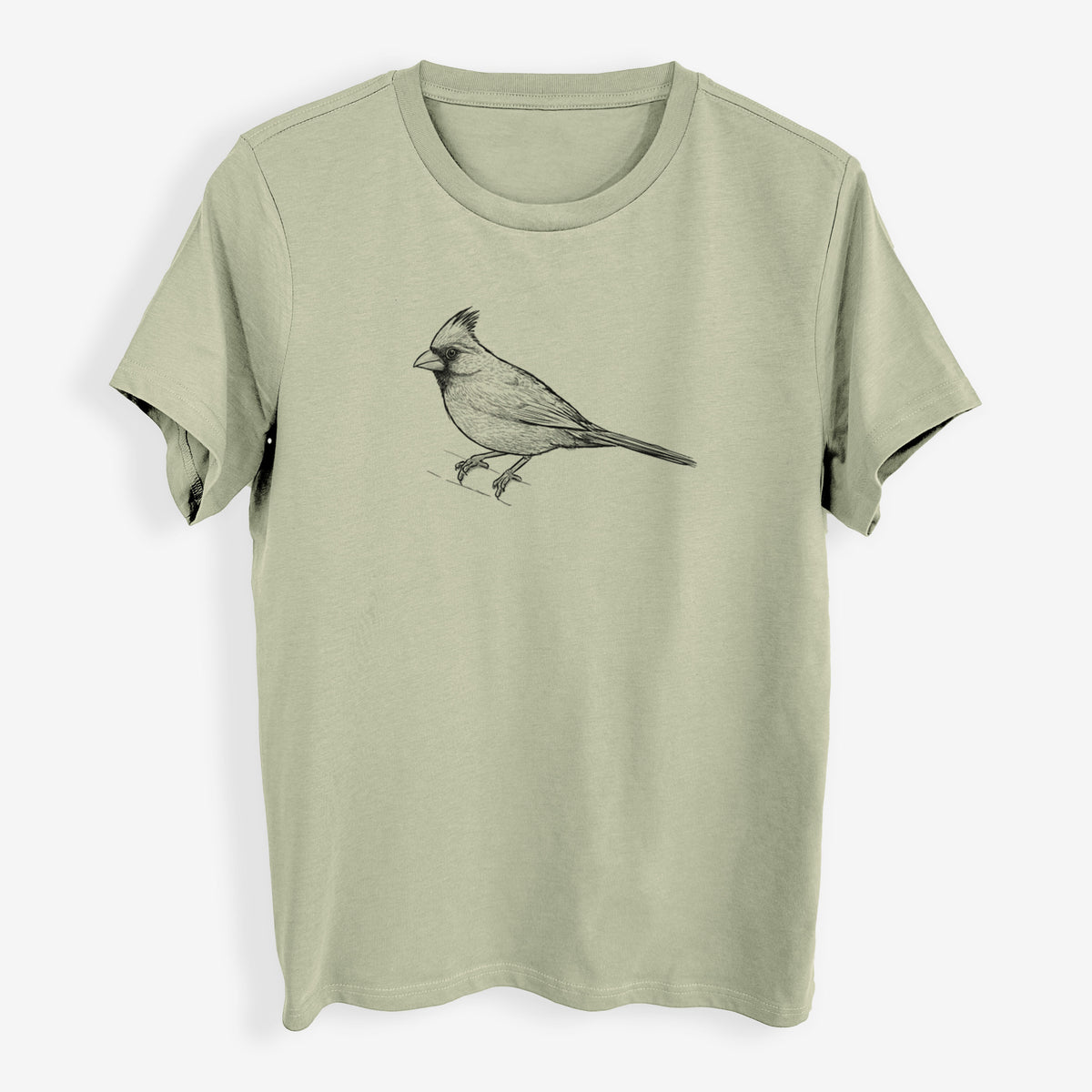 Northern Cardinal - Cardinalis cardinalis - Womens Everyday Maple Tee