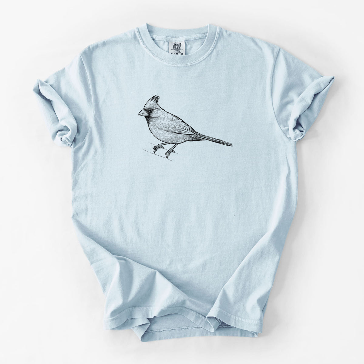 Northern Cardinal - Cardinalis cardinalis - Unisex Comfort Colors Garment-Dyed Heavyweight T-shirt