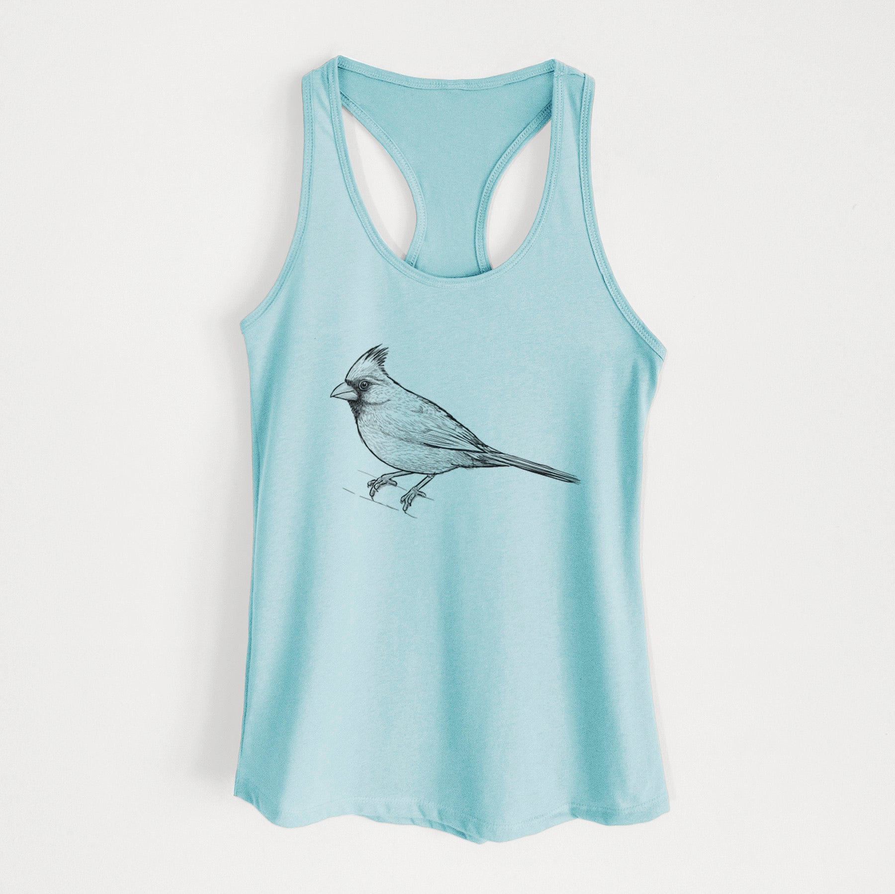 Northern Cardinal - Cardinalis cardinalis - Women's Racerback Tanktop