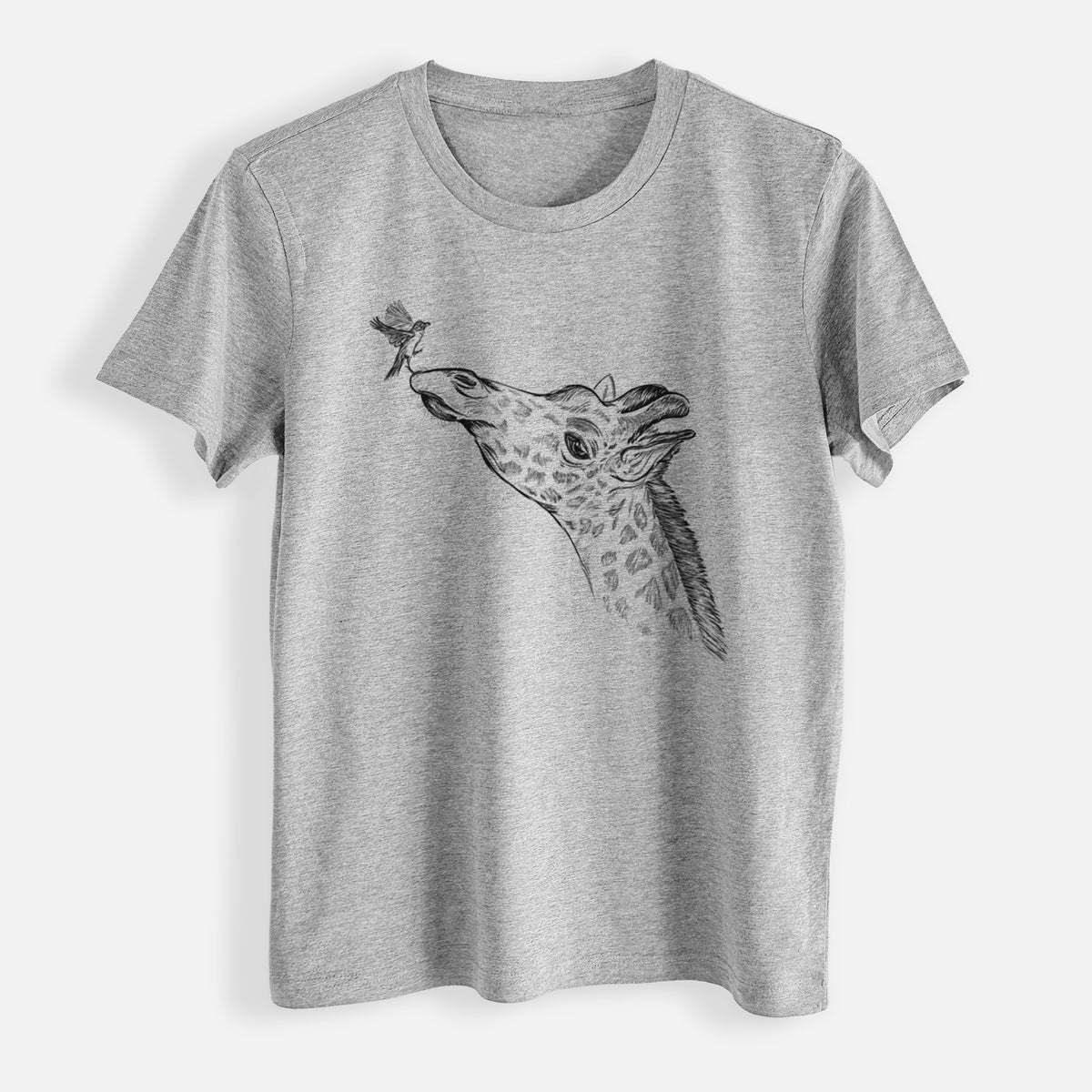 Northern Giraffe - Giraffa camelopardalis - Womens Everyday Maple Tee