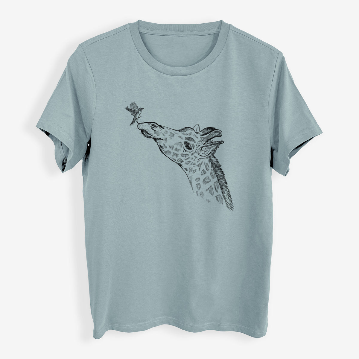 Northern Giraffe - Giraffa camelopardalis - Womens Everyday Maple Tee