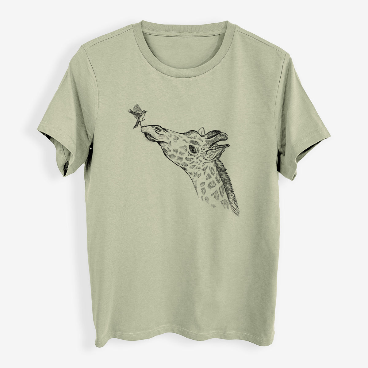 Northern Giraffe - Giraffa camelopardalis - Womens Everyday Maple Tee