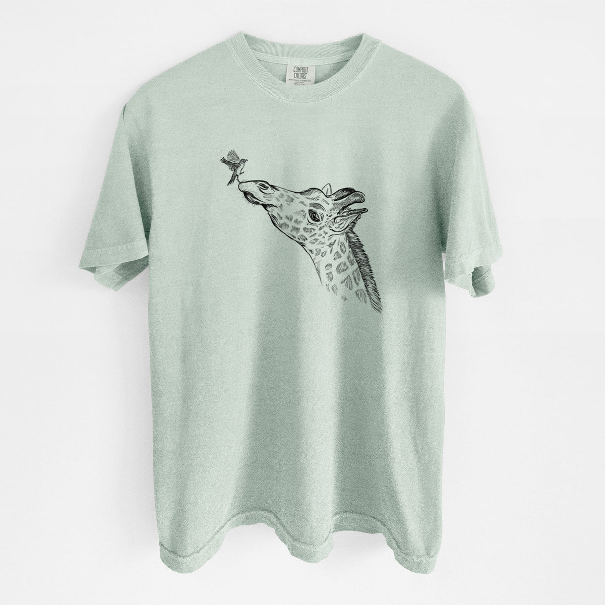Northern Giraffe - Giraffa camelopardalis - Unisex Comfort Colors Garment-Dyed Heavyweight T-shirt