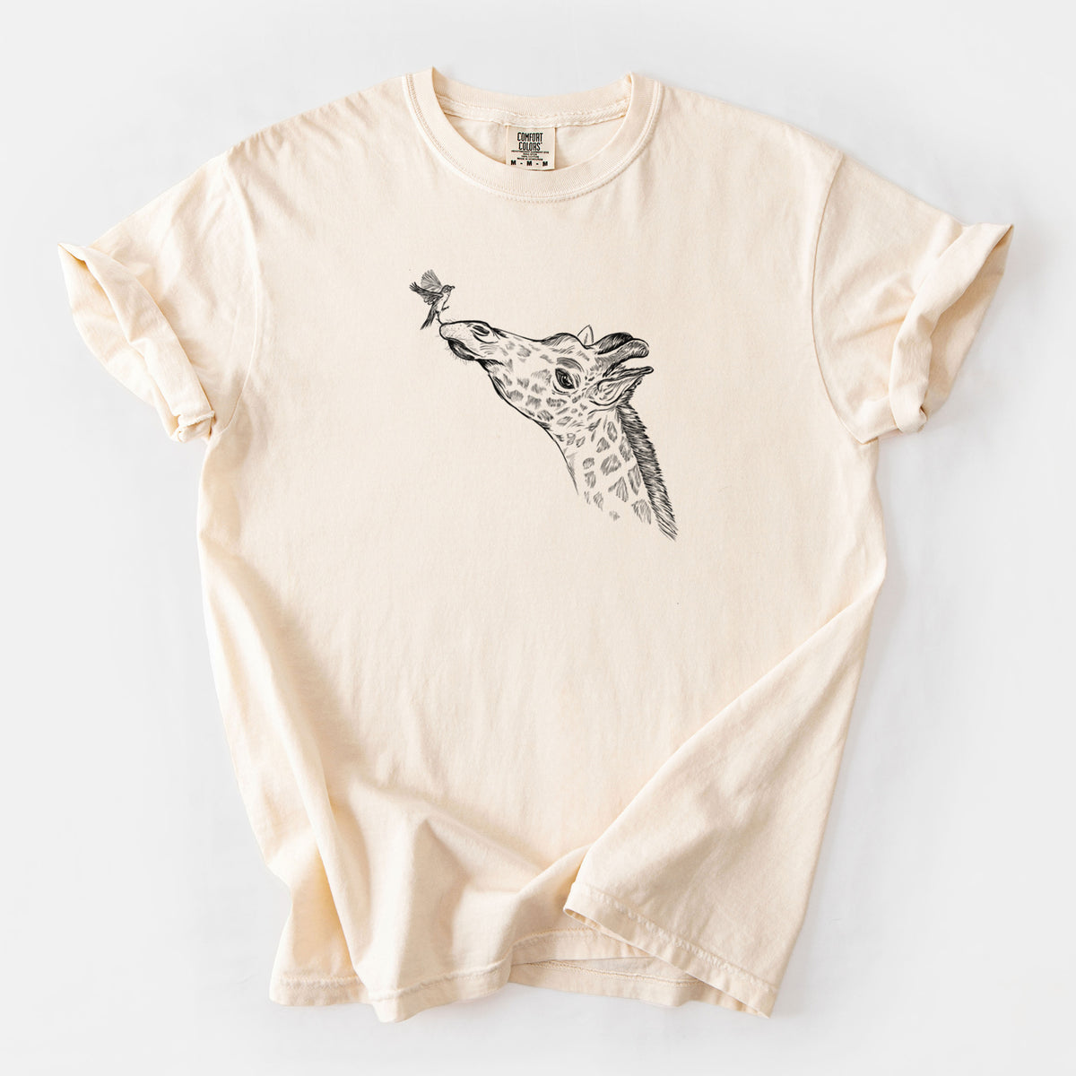 Northern Giraffe - Giraffa camelopardalis - Unisex Comfort Colors Garment-Dyed Heavyweight T-shirt
