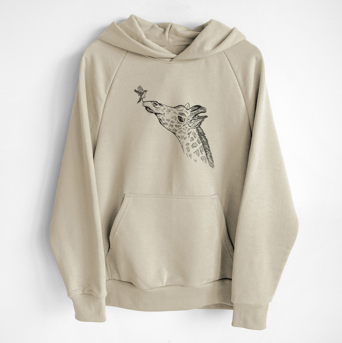 Northern Giraffe - Giraffa camelopardalis - UltraLuxe Heavyweight French Terry Hoodie