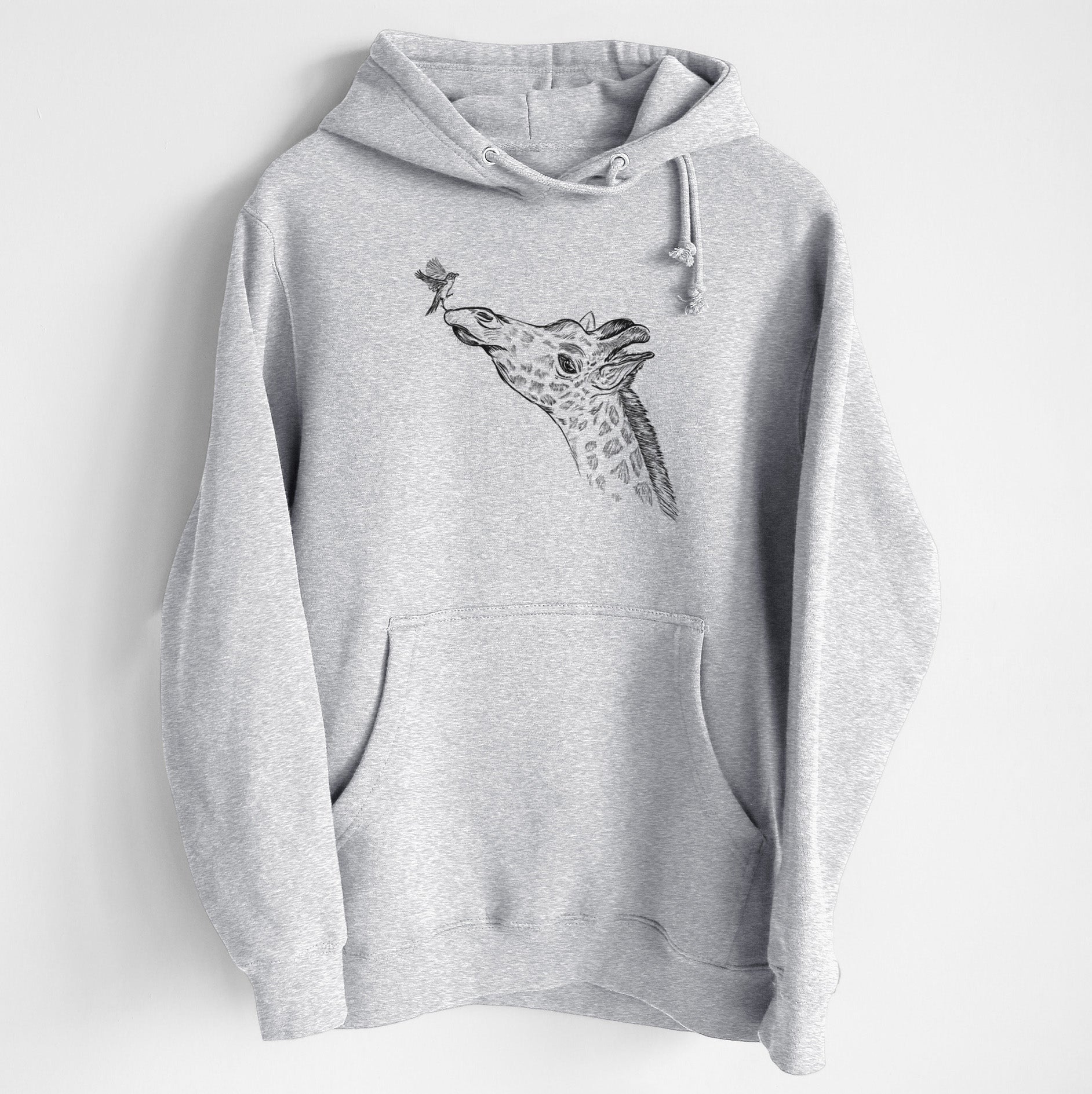 Northern Giraffe - Giraffa camelopardalis - Heavyweight Fleece Hoodie