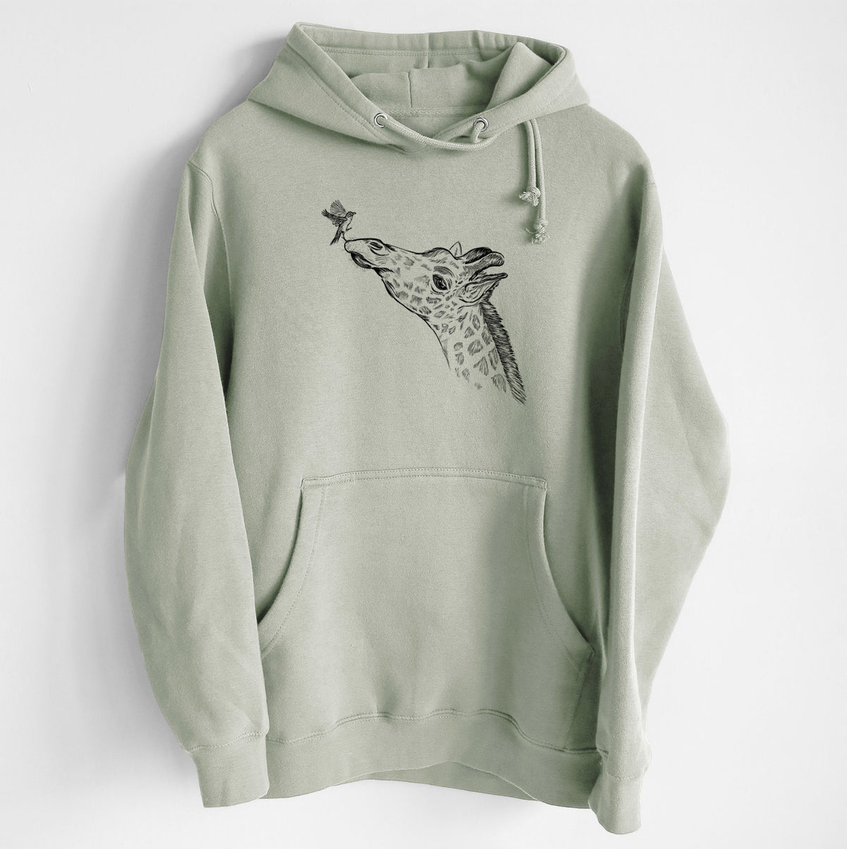 Northern Giraffe - Giraffa camelopardalis - Heavyweight Fleece Hoodie