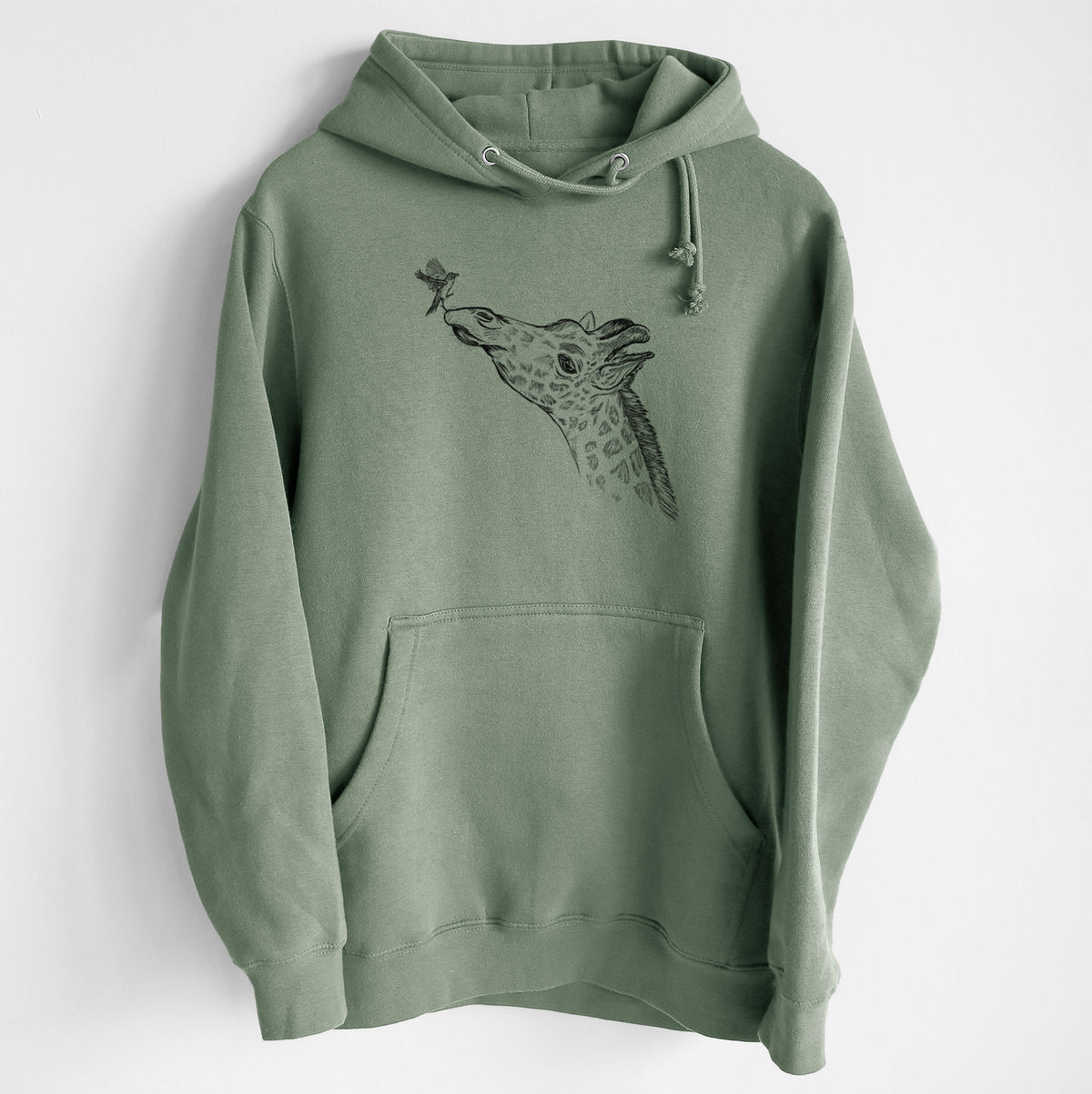 Northern Giraffe - Giraffa camelopardalis - Heavyweight Fleece Hoodie